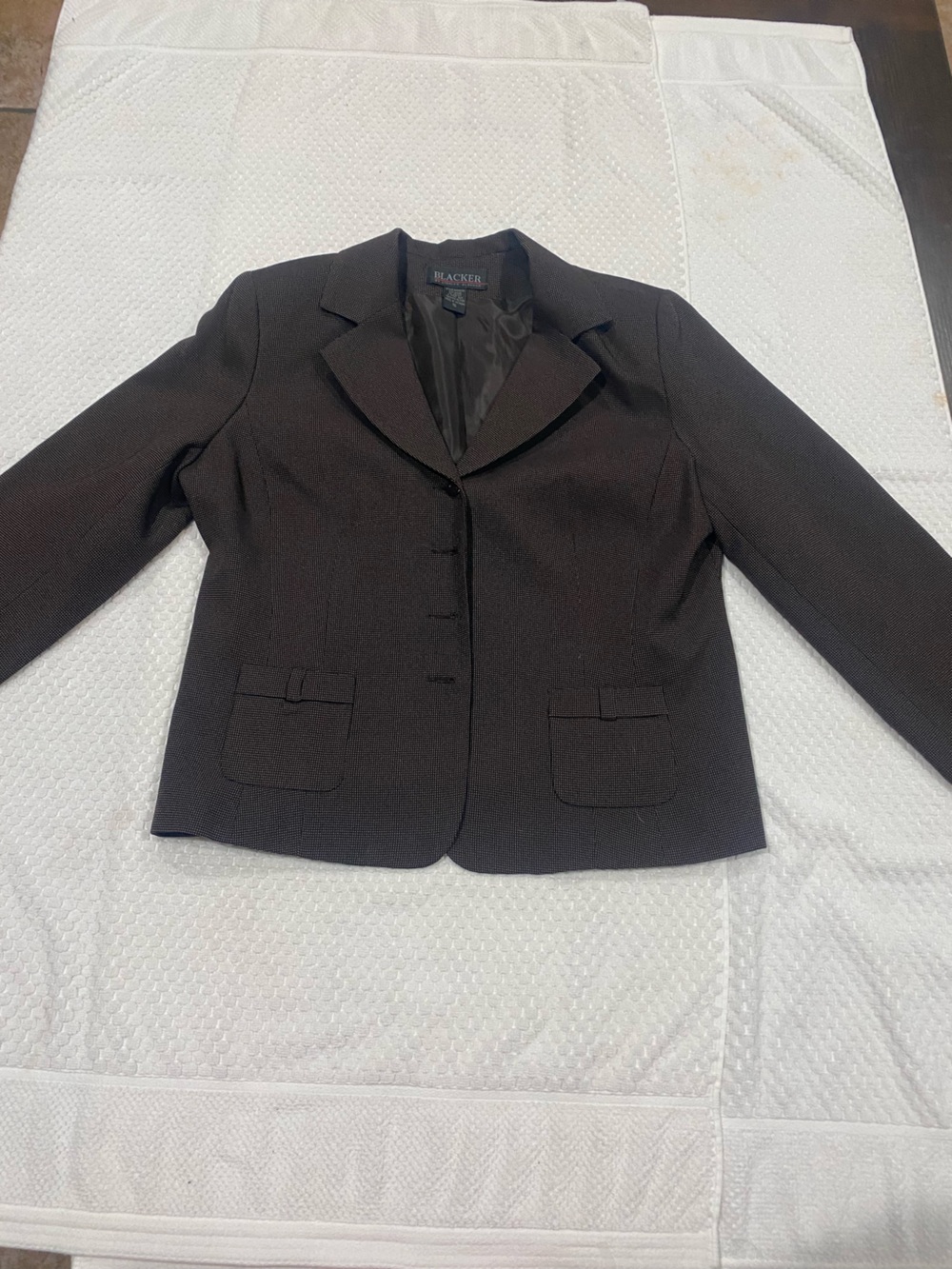 Brown Blazer Jacket by Blacker